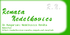 renata nedelkovics business card